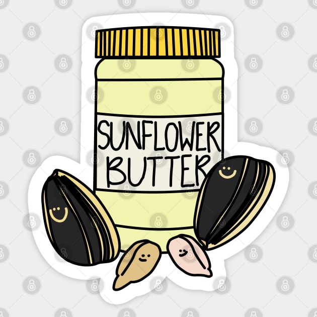 Sunflower nuts, yellow Sticker by My Bright Ink